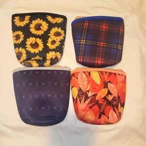 Insulated Drink Sleeve. Set of 4 Small great gift idea! 16-20 oz hot or cold